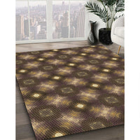 Patterned Copper Brown Rug, pat3622brn