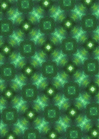 Machine Washable Transitional Deep Emerald Green Rug, wshpat3622grn