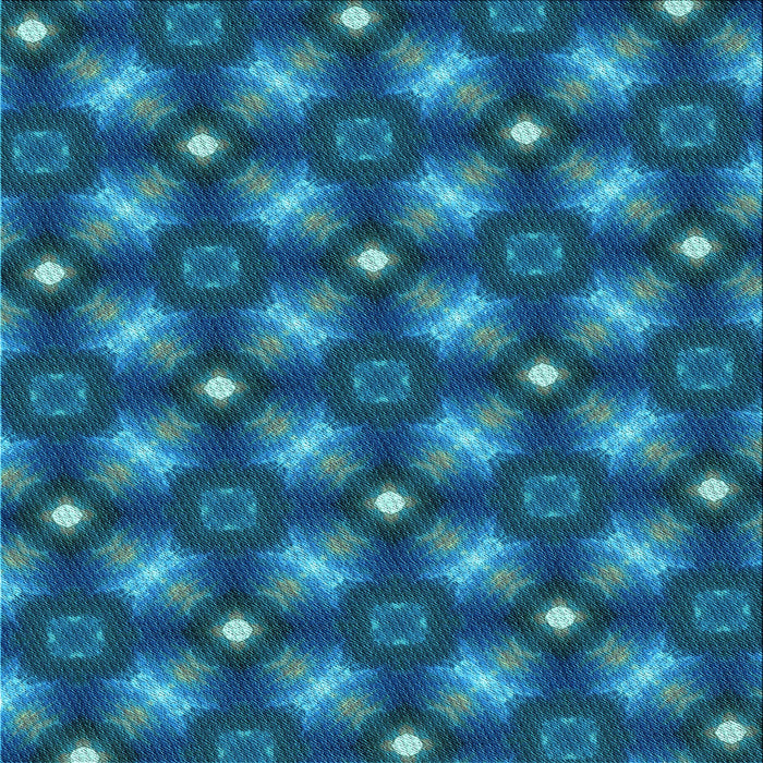 Round Patterned Blueberry Blue Rug, pat3622lblu