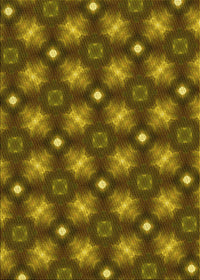 Machine Washable Transitional Dark Golden Brown Rug, wshpat3622yw