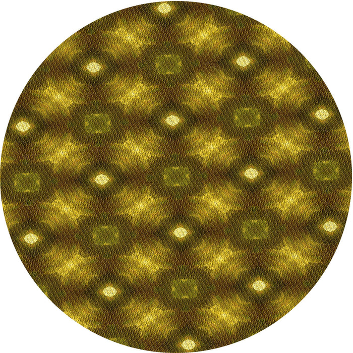 Square Machine Washable Transitional Dark Golden Brown Rug in a Living Room, wshpat3622yw