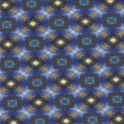Square Patterned Slate Blue Grey Novelty Rug, pat3622