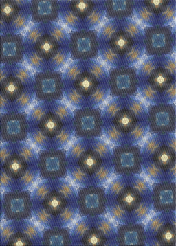 Patterned Slate Blue Grey Novelty Rug, pat3622