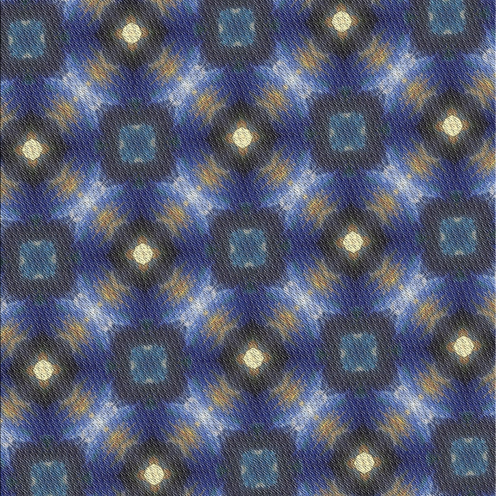 Patterned Slate Blue Grey Novelty Rug, pat3622