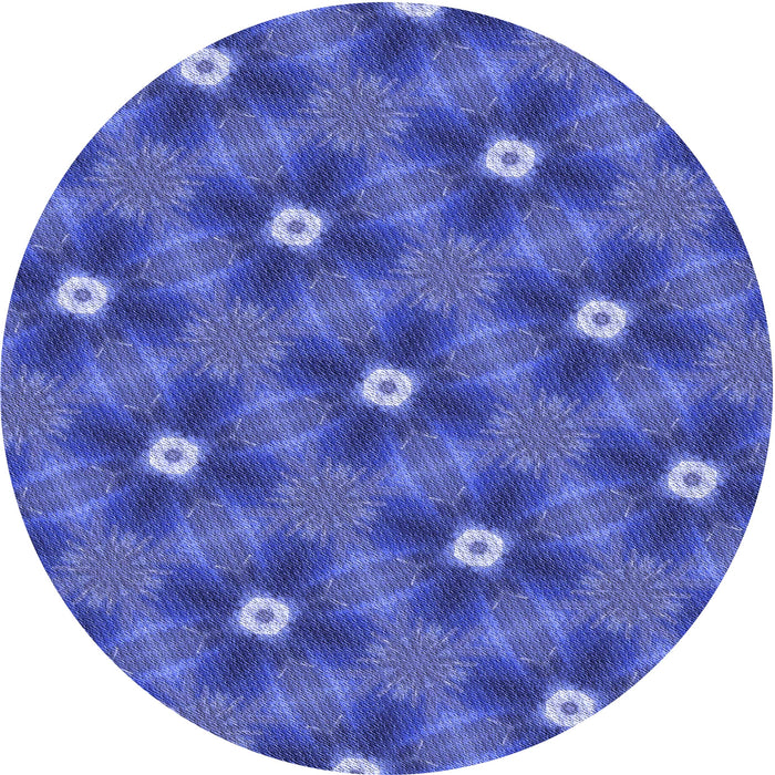 Square Patterned Light Slate Blue Rug, pat3623blu