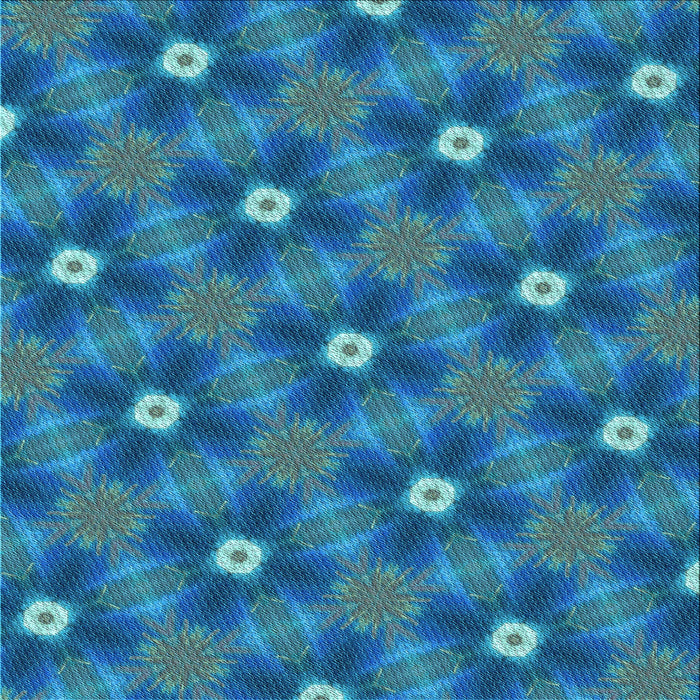 Round Machine Washable Transitional Blue Rug, wshpat3623lblu