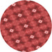 Square Patterned Red Rug, pat3623rd