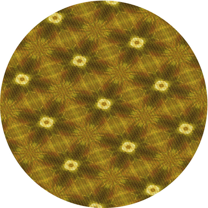 Square Machine Washable Transitional Dark Bronze Brown Rug in a Living Room, wshpat3623yw