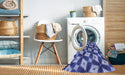 Machine Washable Transitional Denim Blue Rug in a Washing Machine, wshpat3624blu