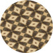 Square Machine Washable Transitional Metallic Gold Rug in a Living Room, wshpat3624brn