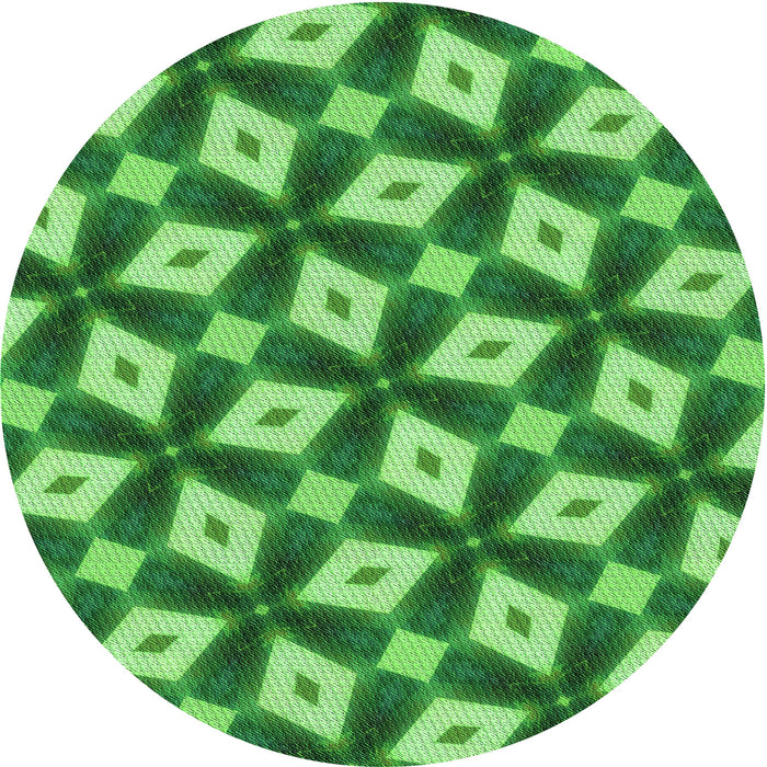 Square Machine Washable Transitional Green Rug in a Living Room, wshpat3624grn