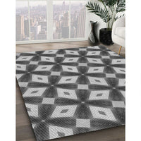 Patterned Cloud Gray Rug, pat3624gry