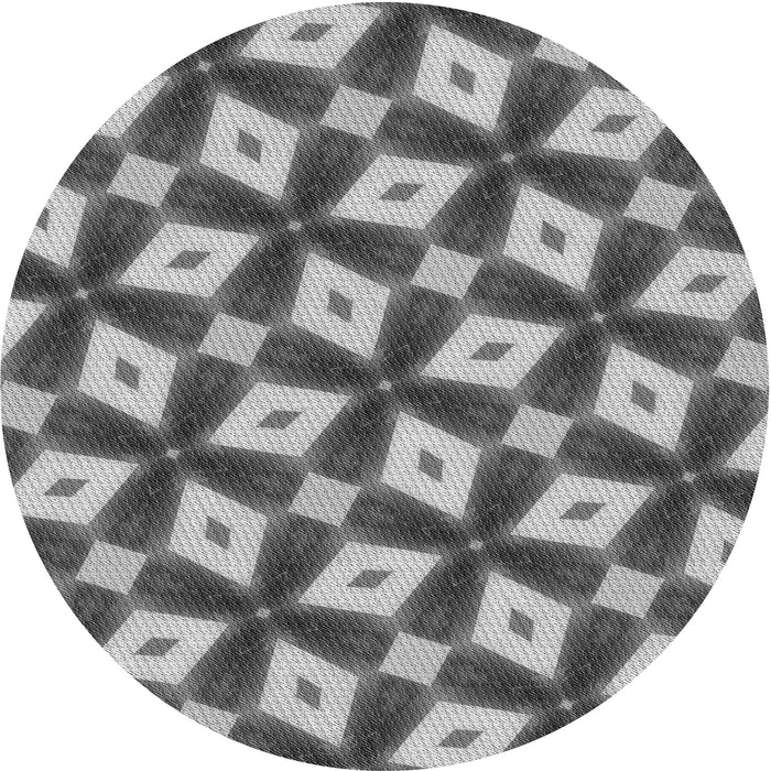 Square Patterned Cloud Gray Rug, pat3624gry