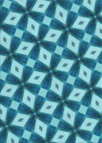 Machine Washable Transitional Dark Cyan Green Rug, wshpat3624lblu