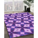 Machine Washable Transitional Violet Purple Rug in a Family Room, wshpat3624pur