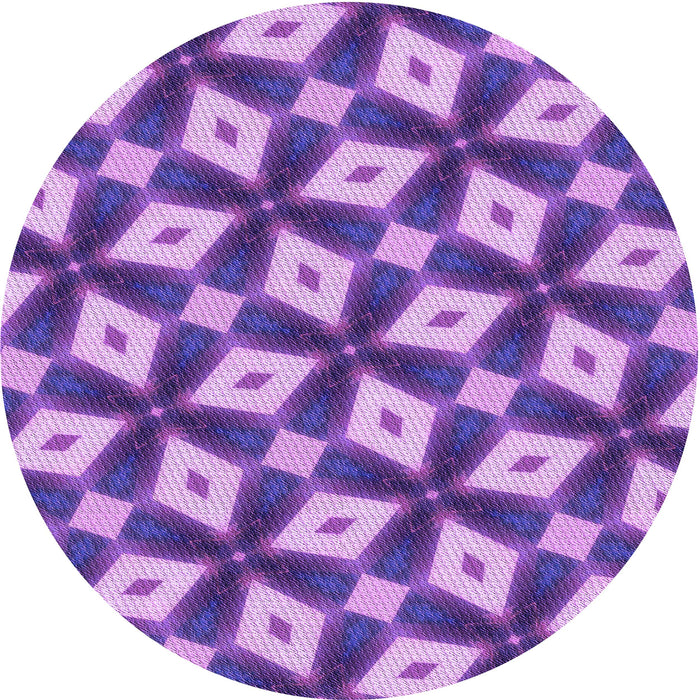 Square Machine Washable Transitional Violet Purple Rug in a Living Room, wshpat3624pur