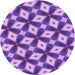 Square Machine Washable Transitional Violet Purple Rug in a Living Room, wshpat3624pur