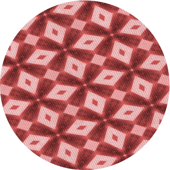 Square Machine Washable Transitional Pastel Red Pink Rug in a Living Room, wshpat3624rd