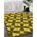 Patterned Dark Bronze Brown Rug in Family Room, pat3624yw