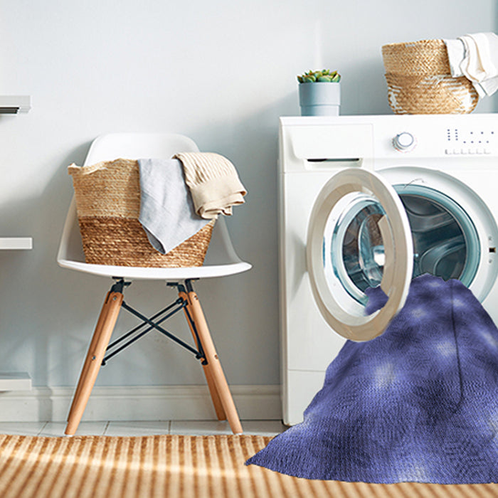 Machine Washable Transitional Light Slate Blue Rug in a Washing Machine, wshpat3625blu