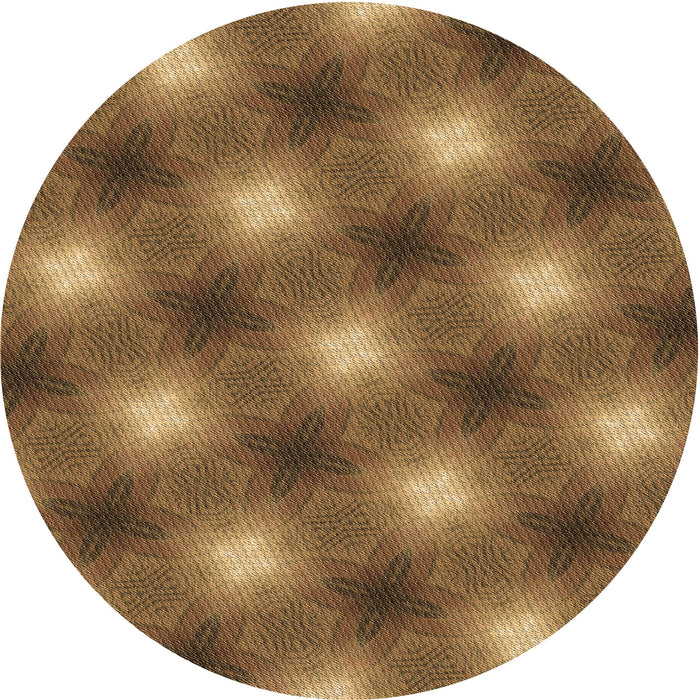 Square Machine Washable Transitional Dark Bronze Brown Rug in a Living Room, wshpat3625brn