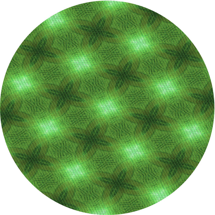 Square Patterned Green Rug, pat3625grn