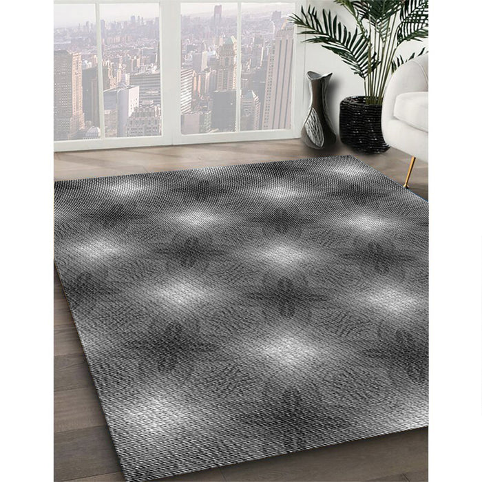 Patterned Gray Rug in Family Room, pat3625gry