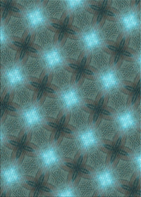 Machine Washable Transitional Deep-Sea Green Rug, wshpat3625lblu