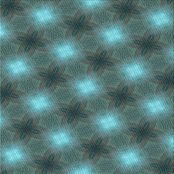 Round Patterned Deep-Sea Green Rug, pat3625lblu