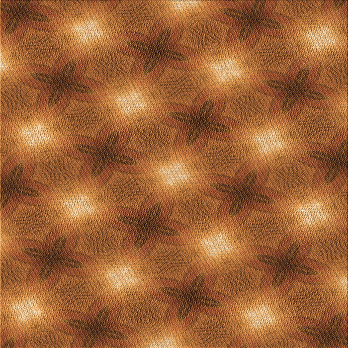 Round Patterned Neon Orange Rug, pat3625org