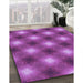 Machine Washable Transitional Medium Violet Red Pink Rug in a Family Room, wshpat3625pur