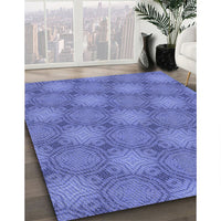 Patterned Sky Blue Rug, pat3626blu