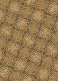 Machine Washable Transitional Saddle Brown Rug, wshpat3626brn