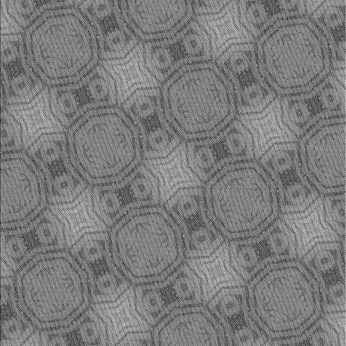 Machine Washable Transitional Carbon Gray Rug, wshpat3626gry