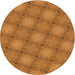 Square Patterned Mahogany Brown Rug, pat3626org