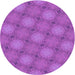 Square Machine Washable Transitional Bright Neon Pink Purple Rug in a Living Room, wshpat3626pur