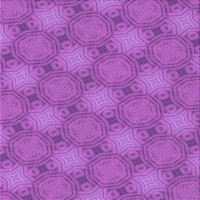 Round Patterned Bright Neon Pink Purple Rug, pat3626pur