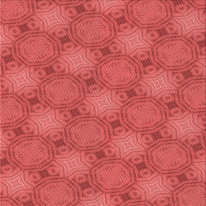Round Patterned Red Rug, pat3626rd