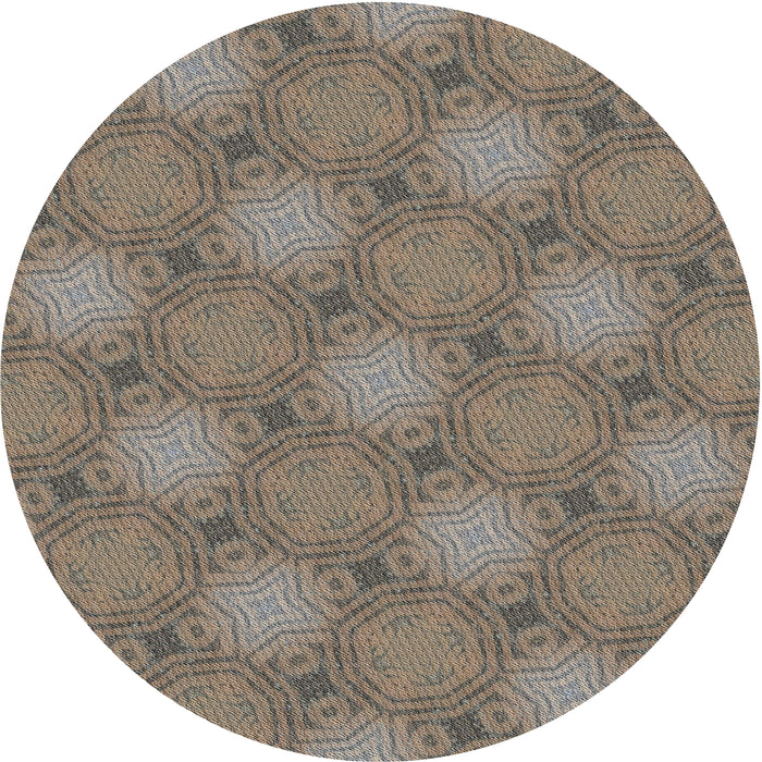 Square Machine Washable Transitional Light French Beige Brown Rug, wshpat3626