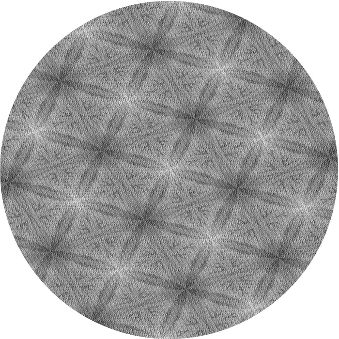 Square Patterned Smokey Gray Rug, pat3627gry
