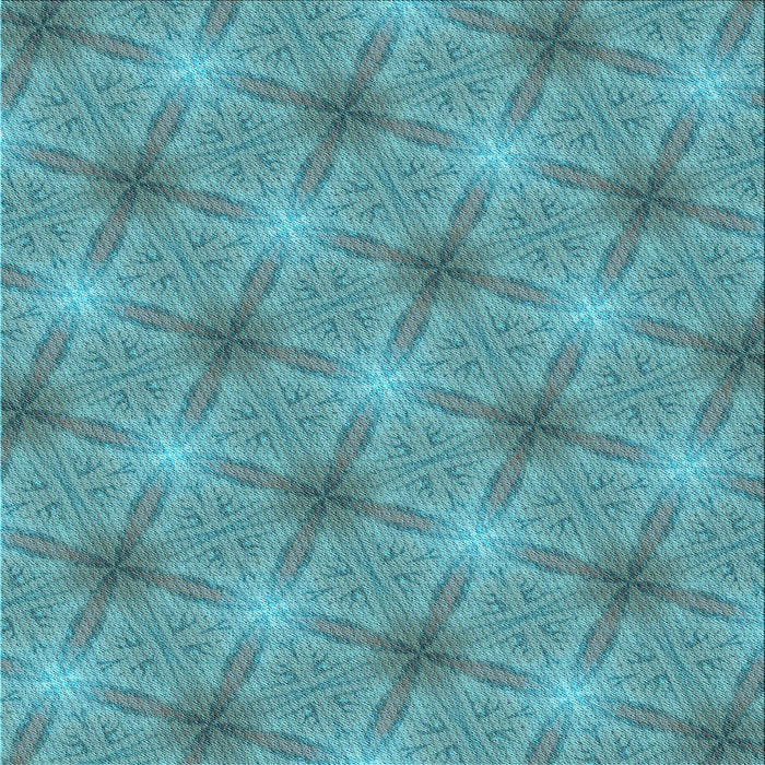 Round Patterned Deep-Sea Green Rug, pat3627lblu