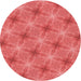Square Patterned Red Rug, pat3627rd