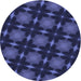 Square Patterned Royal Blue Rug, pat3628blu