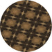 Square Patterned Oak Brown Rug, pat3628brn