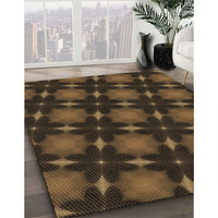 Patterned Oak Brown Rug, pat3628brn