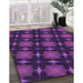 Machine Washable Transitional Dark Orchid Purple Rug in a Family Room, wshpat3628pur