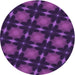 Square Patterned Dark Orchid Purple Rug, pat3628pur