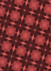 Machine Washable Transitional Red Rug, wshpat3628rd