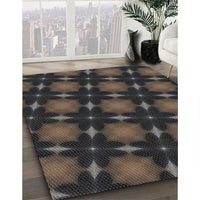 Patterned Mid Gray Novelty Rug, pat3628