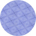 Square Patterned Light Slate Blue Rug, pat3629blu